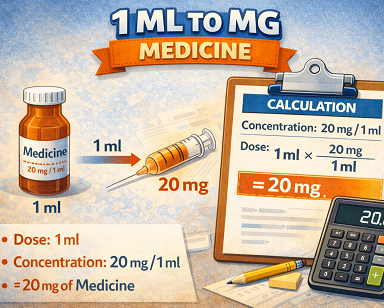 1 ml to mg medicine