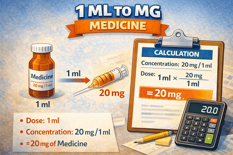 1 ml to mg medicine