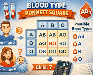Blood type punnett square
