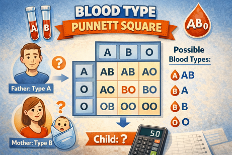 Blood type punnett square