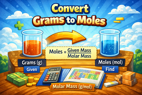 Convert grams to moles