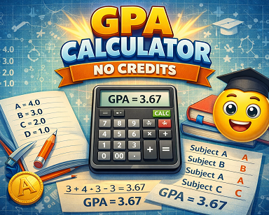 GPA calculator no credits
