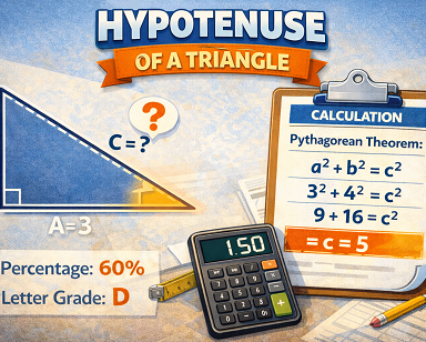 Hypotenuse of a triangle