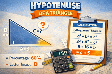 Hypotenuse of a triangle