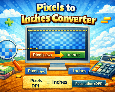 Pixels to inches converter