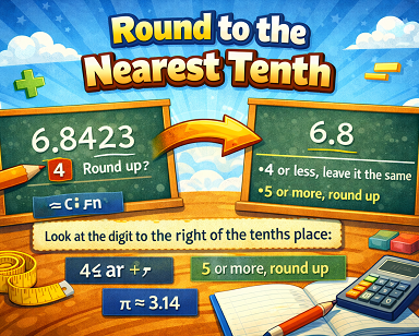 Round to the nearest tenth