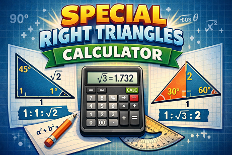 Special right triangles calculator