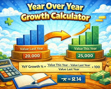 Year over year growth calculator