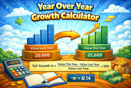 Year over year growth calculator