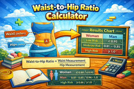 Waist to hip ratio calculator
