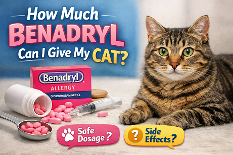 How much benadryl can i give my cat
