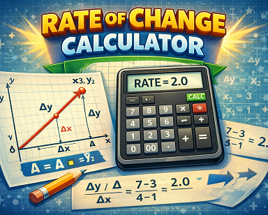Rate of change calculator