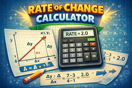 Rate of change calculator