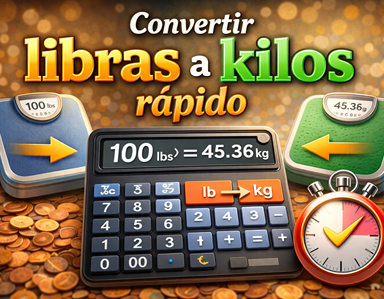 Convertir libras a kilos rápido
