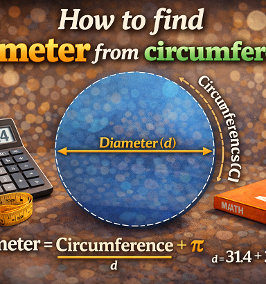 How to find diameter from circumference